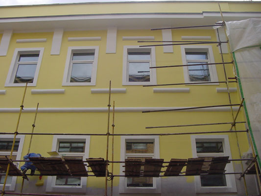 Окраска и ремонт фасада – фасадные краски DERUFA